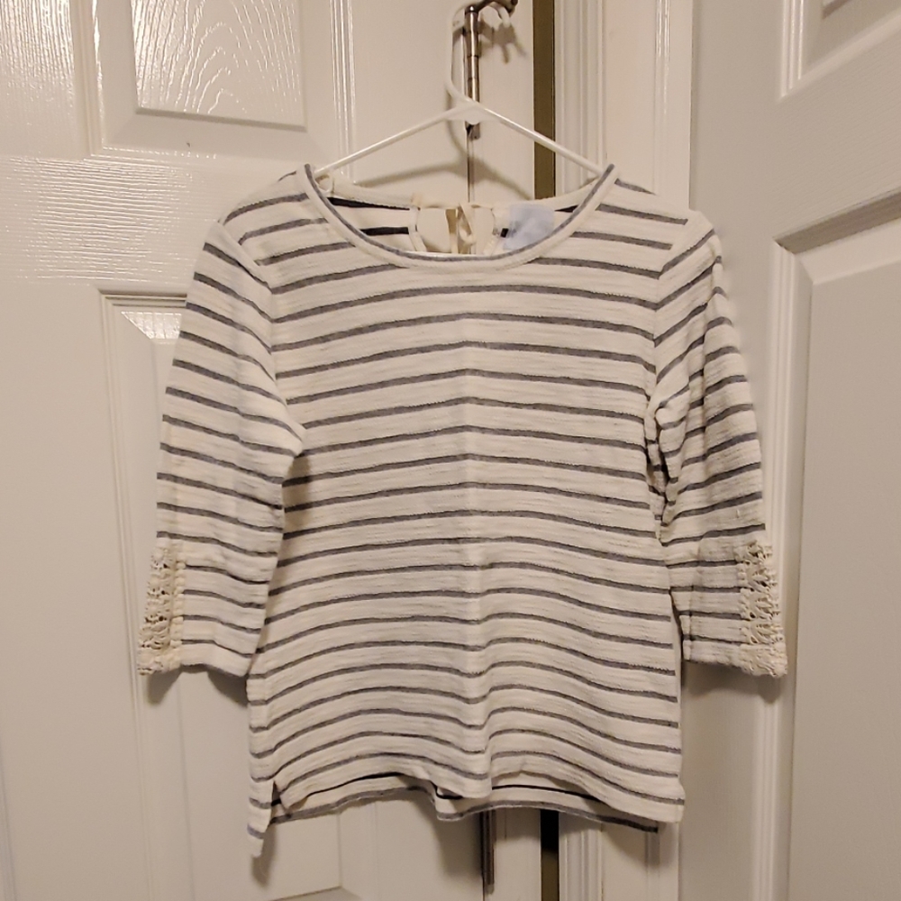 Sunday Striped Top Size M